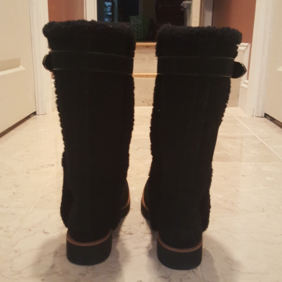 EUC Coach Belmont black suede boots - Picture 2 of 9